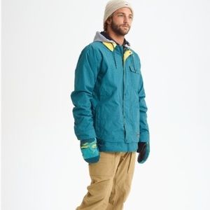 Men's Burton Dunmore Jacket Deep Teal Acid Wash